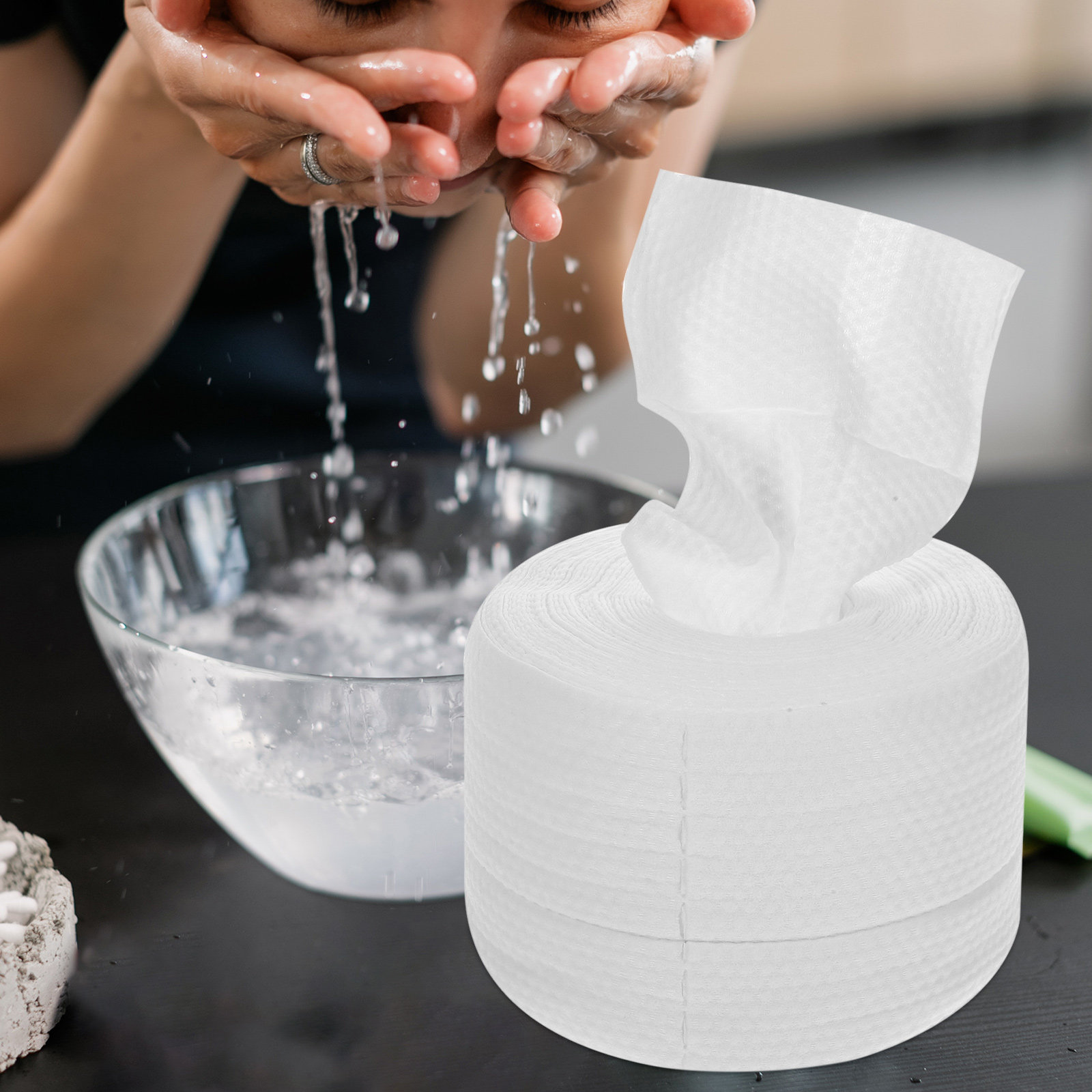 60Pcs Cotton Face Cleaner Disp - đánh giá và giá Skincare Routine