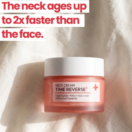 50ml Korean Koriderm Time Reve - đánh giá và giá Peptide Neck Cream
