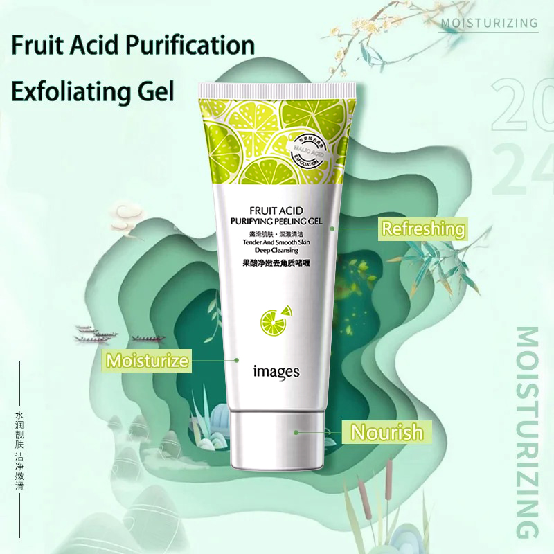 Natural Fruit Acid Peeling Gel - đánh giá và giá Peptide Neck Cream