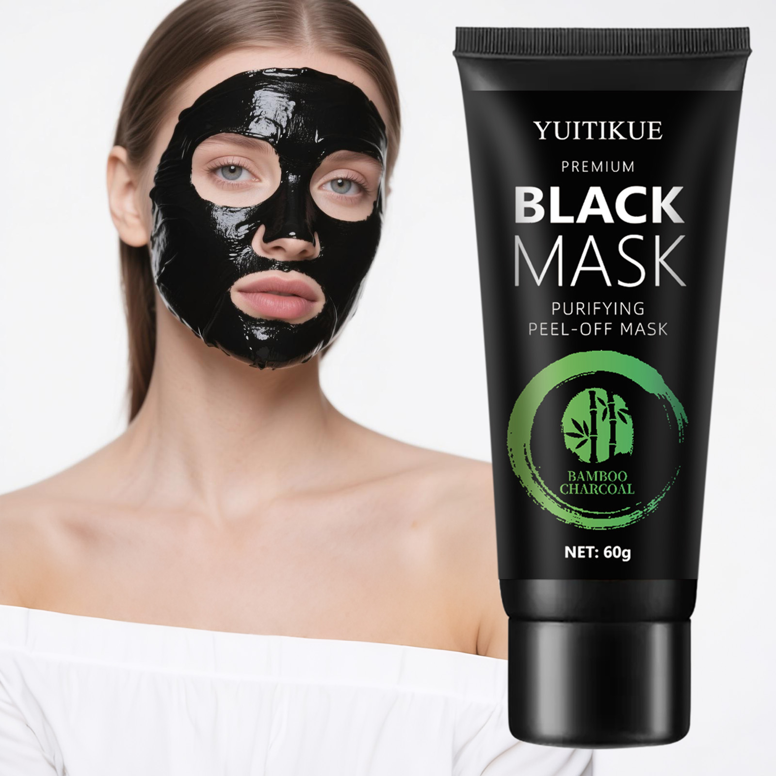 Premium Bamboo Charcoal Black  - đánh giá và giá Peptide Neck Cream