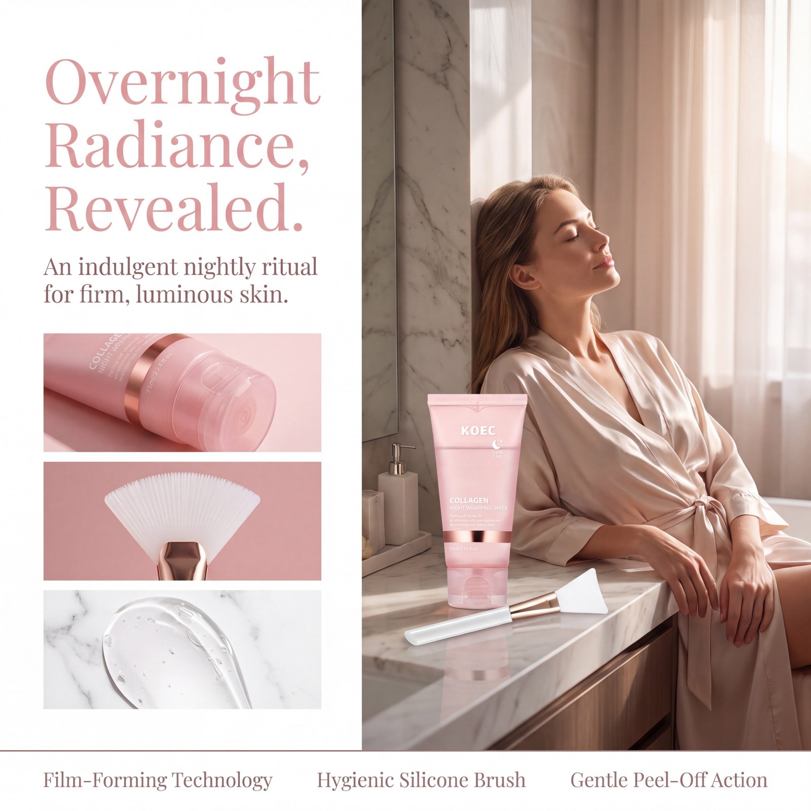 Collagen Overnight Peel Off Fa - đánh giá và giá Peptide Neck Cream